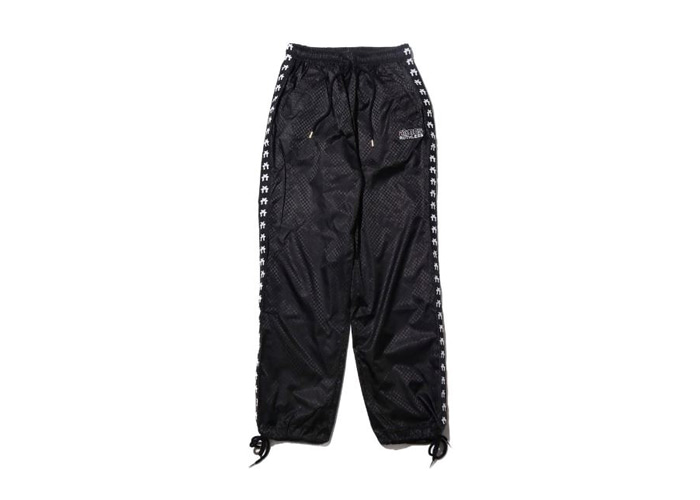 RUTHLESS × atmos pink TRACK PANTS BLACK