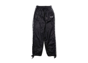 RUTHLESS × atmos pink TRACK PANTS BLACK